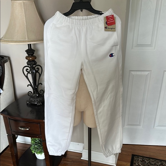NWT Champion White women’s Track Pants - Picture 1 of 6